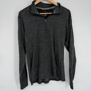 Khul Top Men’s Large 1/4 Zip Black Active Workout Running Outdoor Athleisure